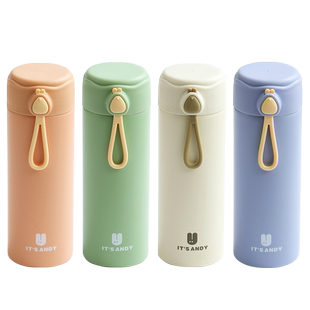 保温杯男士女学生可爱水杯不锈钢便携提手水杯子运动办公室泡茶杯