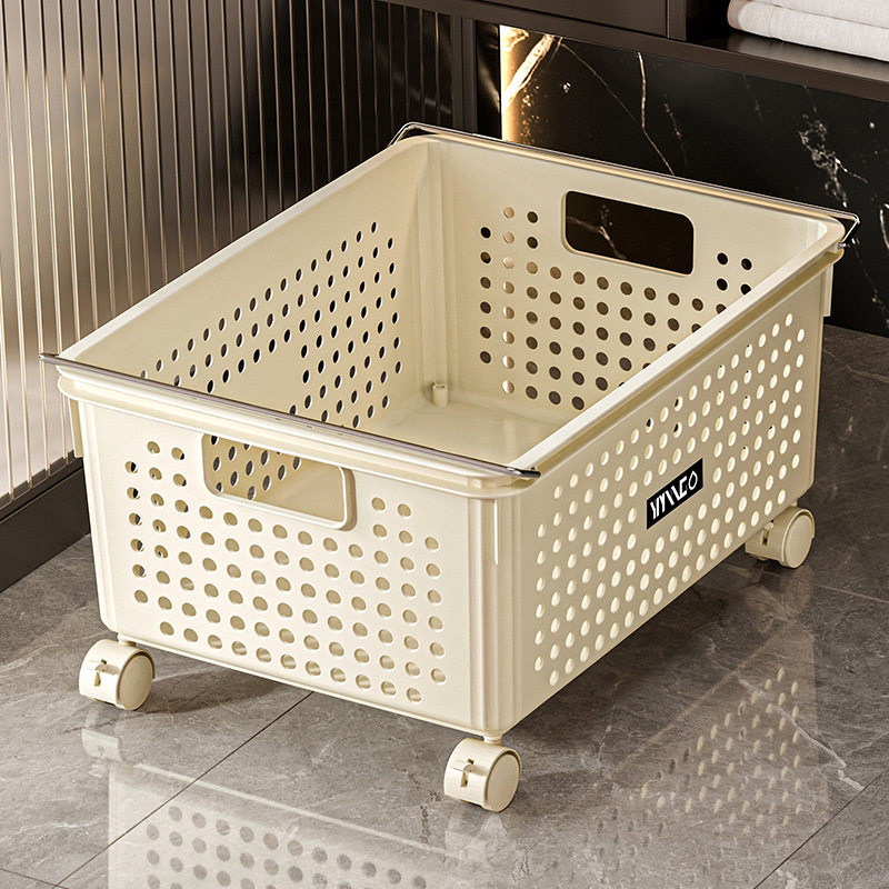 浴室柜下脏衣篓家用洗澡脏衣篮脏衣服收纳筐推车洗衣篮袜子置物架