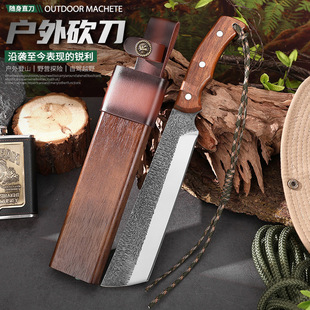 高硬度家用砍骨刀锻打砍柴刀户外专用劈树砍树开路山刀高锰钢开刃