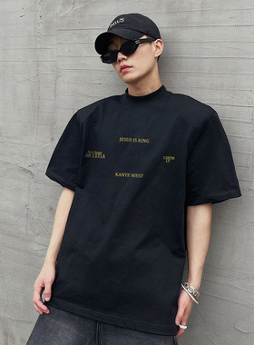 CPFM X RRR123短袖t恤男夏季圆领半袖宽松潮流纯棉体恤衣服上衣