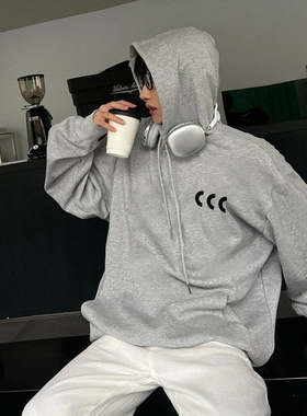 CHANCECHANCE KimChan美式街头连帽卫衣男复古cec高街上衣外套潮