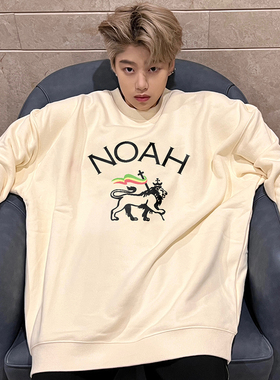 NOAH CITY重磅美式卫衣男小众潮牌秋季宽松百搭休闲长袖圆领上衣
