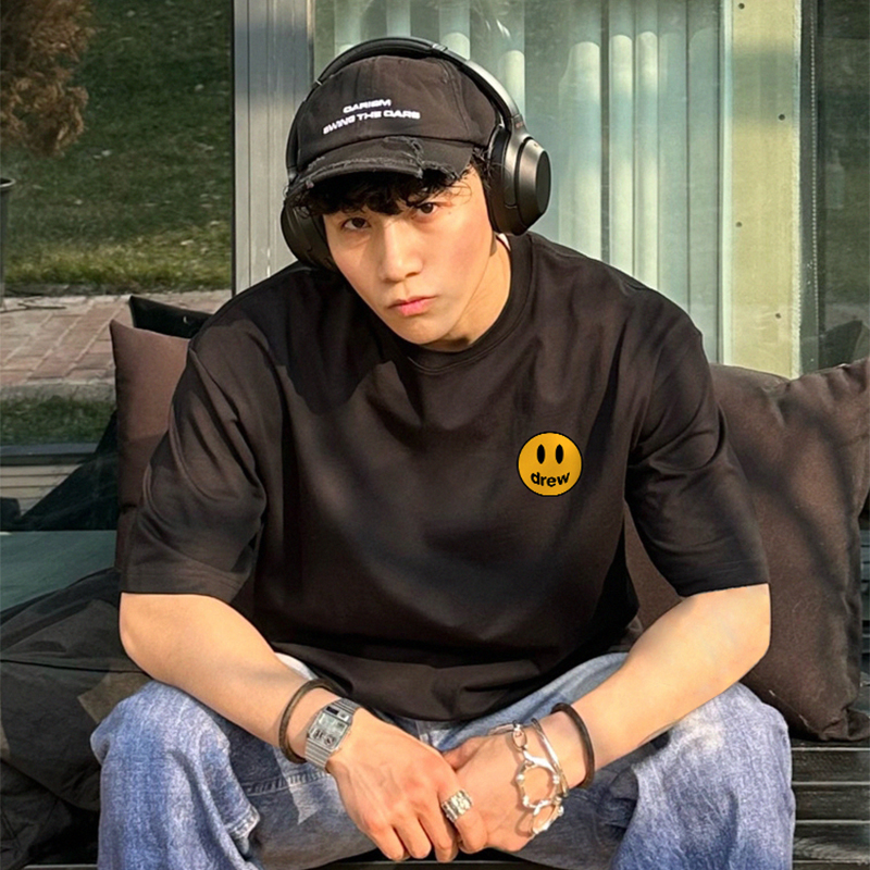 drewbee短袖潮牌宽松短袖t恤男