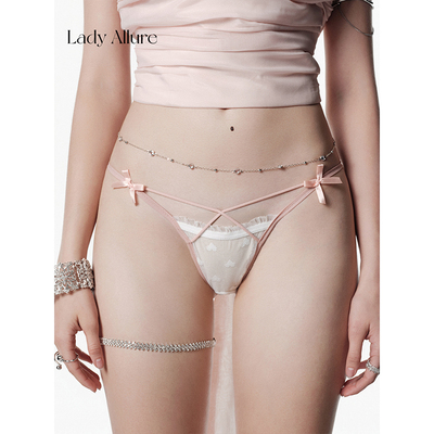 「LA」影里藏蕊｜欲焰系列*清纯性感绑带纯欲风爱心低腰女士内裤