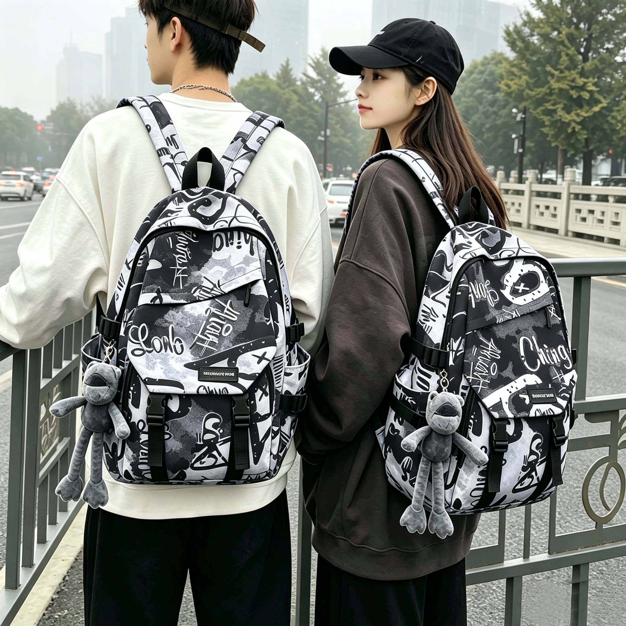 书包美式高街小众帅气ins风