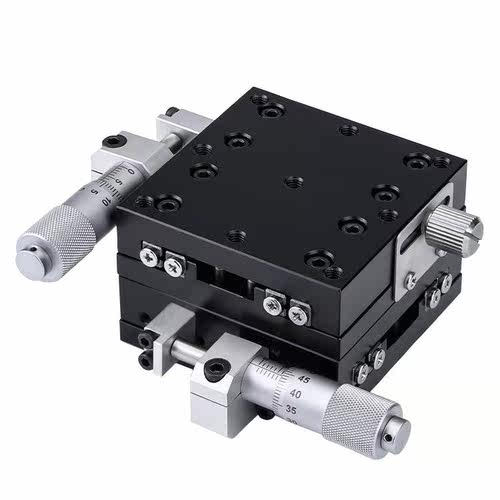 XYCRS40 6080XY轴精密微调移动平台交叉滚子导轨型滑台手动