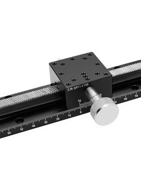 X轴燕尾槽式手动位移台长行程齿轮齿条型滑台-EJR11/01/E-EIM02