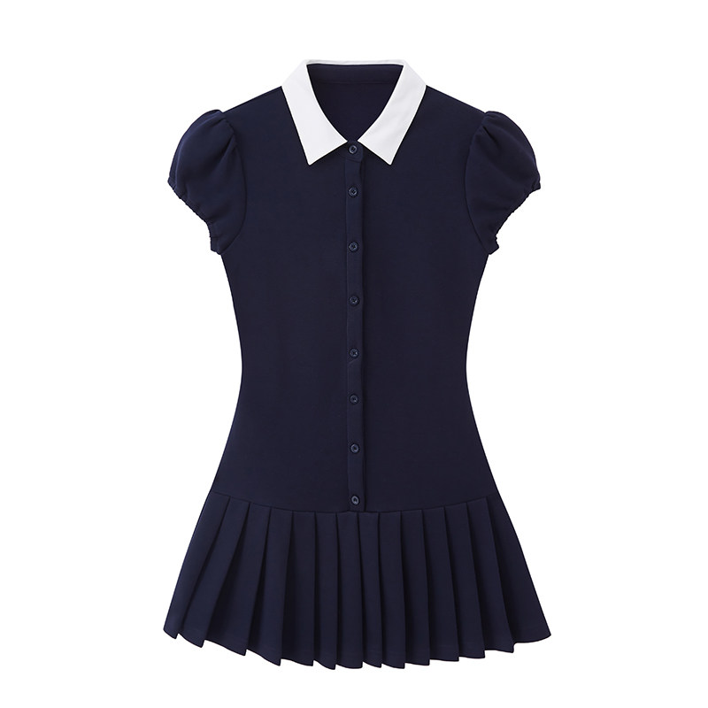 thumbnail for SweetChilling26 summer vacation two-piece cleangirl relaxed one-piece pleated dress