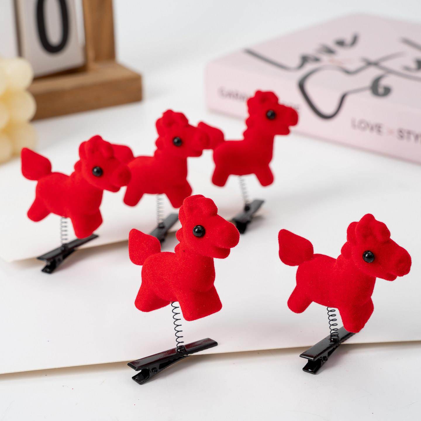 马年弹簧发夹新年头饰元旦幼儿园表演发饰儿童新年礼物喜庆发饰,饰品/流行首饰/时尚饰品新,发饰,淘宝优惠券,粉丝福利购,淘宝优惠卷