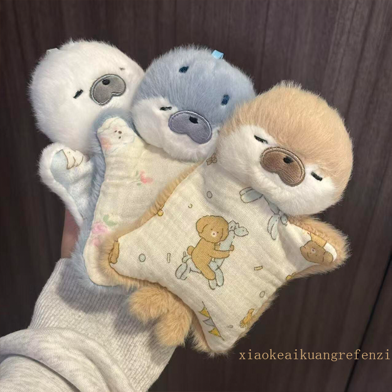 豆袋安抚玩偶海豹毛绒公仔挂件女