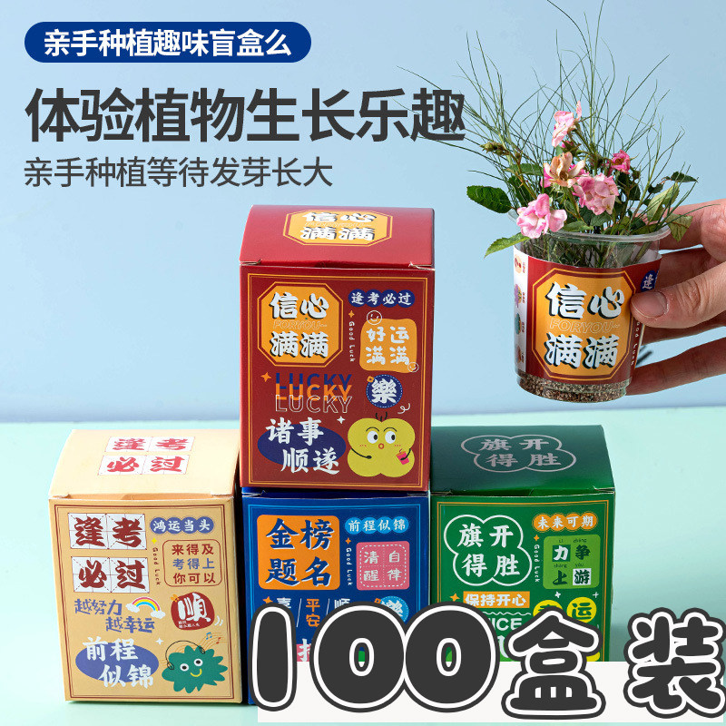 开学礼物创意种植趣味励志盲盒儿童学生奖励幼儿园生日分享小礼品