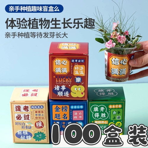 开学礼物创意种植趣味励志盲盒儿童学生奖励幼儿园生日分享小礼品