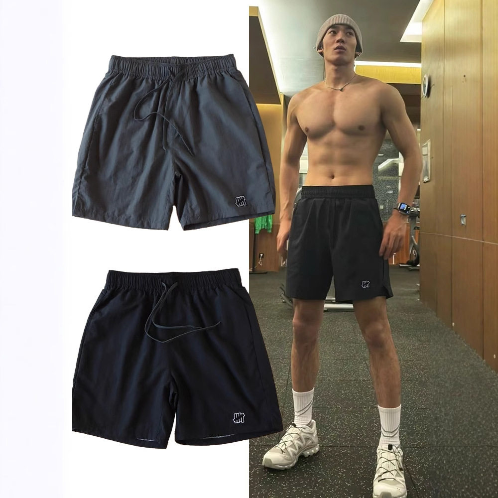 Solid color drawstring quick drying shorts 纯色抽绳速干短裤