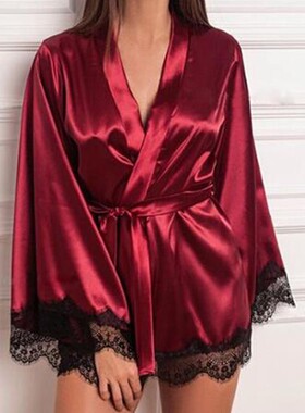 Dress Women Simple Robe Pajamas连衣裙 女士 简约 长袍睡衣