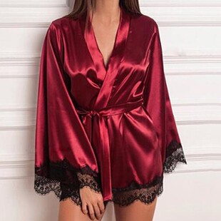 Dress Women Simple Robe Pajamas连衣裙 女士 简约 长袍睡衣