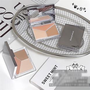 SWEETMINT三色精灵遮瑕盘遮盖黑眼圈泪沟痘印修容提亮综合盘2059