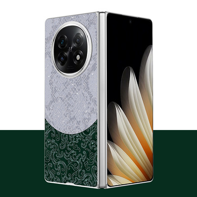 适用OPPOFindN3撞色素皮膜原机皮革素皮专机定制个性拼接素皮后盖保护膜OPPO FindN5手机后盖贴膜