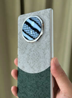 适用荣耀magicv3撞色素皮膜荣耀magicv2后膜荣耀Vs3背膜荣耀MagicVs2手机后膜素皮贴至臻版后盖保护膜