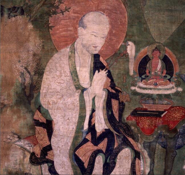 清 唐卡《罗汉Arhat (Buddhist Elder) - 16 Elders Angaja》