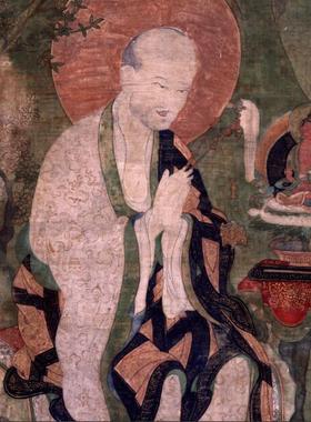 清 唐卡《罗汉Arhat (Buddhist Elder) - 16 Elders Angaja》