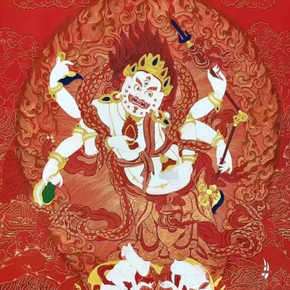 白玛哈嘎拉唐卡 电子图片装饰喷绘临摹素材