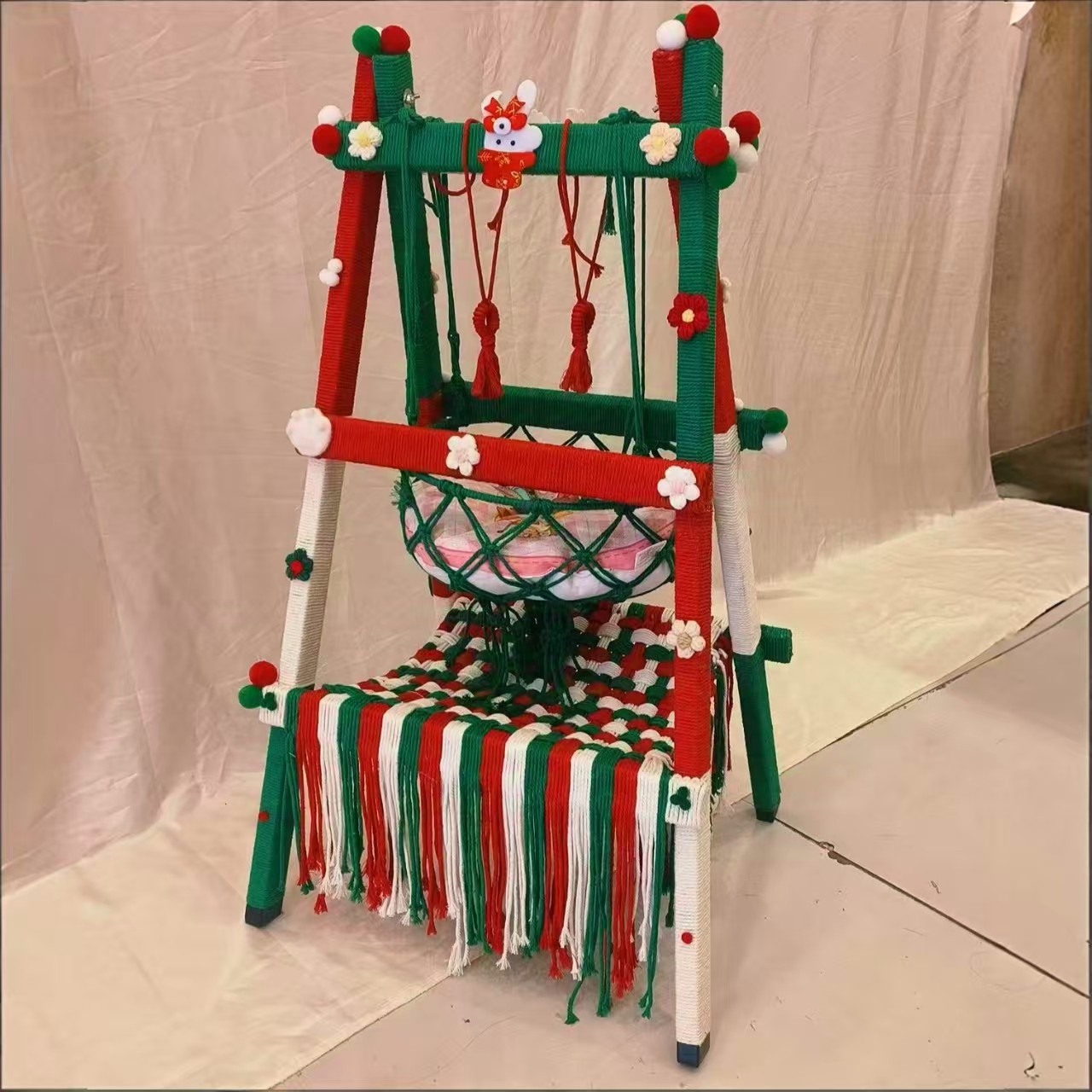 手工diy自制猫窝梯子猫爬架猫抓板彩色麻绳装饰材料配件猫咪玩具,宠物/宠物食品及用品,猫狗床/躺椅,淘宝优惠券,粉丝福利购,淘宝优惠卷