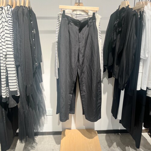 indiciaF2C4KZ429F专柜正品标记女装天丝舒适休闲裤直筒吊牌价739