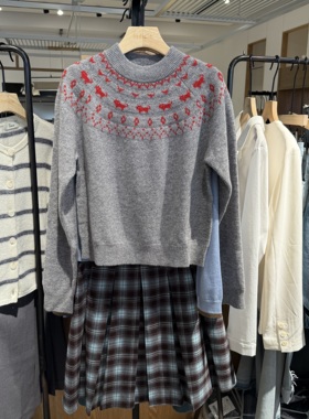 indiciatheL2D5MS241专柜正品标记女装提花毛衣针织衫吊牌价799