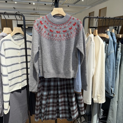 indiciatheL2D5MS241专柜正品标记女装提花毛衣针织衫吊牌价799