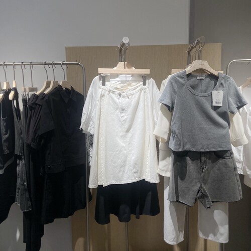 indicia6B404QZ229F专柜正品标记女装百搭a字牛仔半身裙吊牌价539