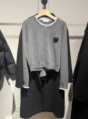 indiciatheL2A6KS006专柜正品标记女装立体花饰针织开衫吊牌价799