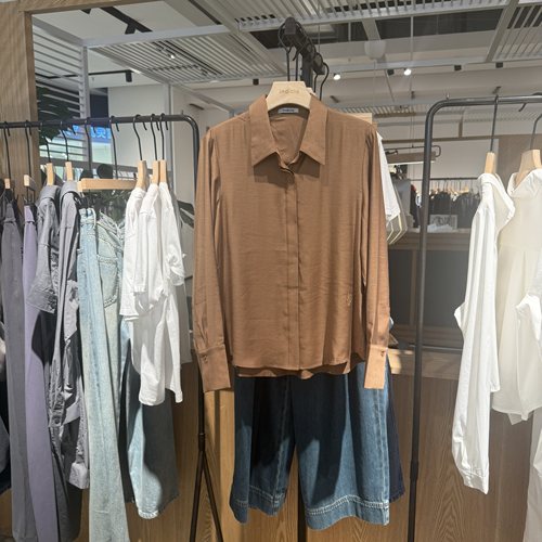 indiciaF2D4CS798F专柜正品标记女装衬衫通勤长袖上衣吊牌价599
