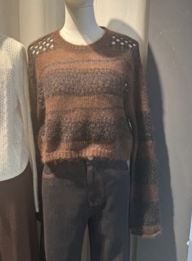 IndiciaF2C4MS440F专柜正品标记女镂空气质时尚针织衫吊牌价639