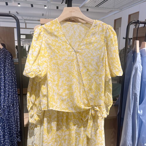 indicia5B306SY258专柜正品标记女装夏款碎花气质上衣吊牌价899