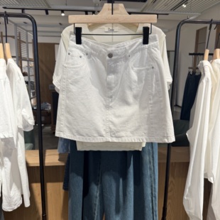 Indicia6B405QZ286N专柜正品 休闲高腰牛仔短裙吊牌价489 标记女装