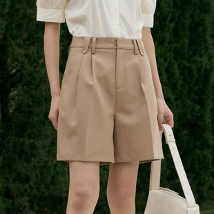 theindiciaD5B304DK071-1专柜正品标记女装阔腿西裤短裤吊牌价469