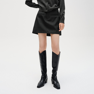 简约a字短裙半裙吊牌639 时尚 indiciaF2C4QZ459F专柜正品 标记女装