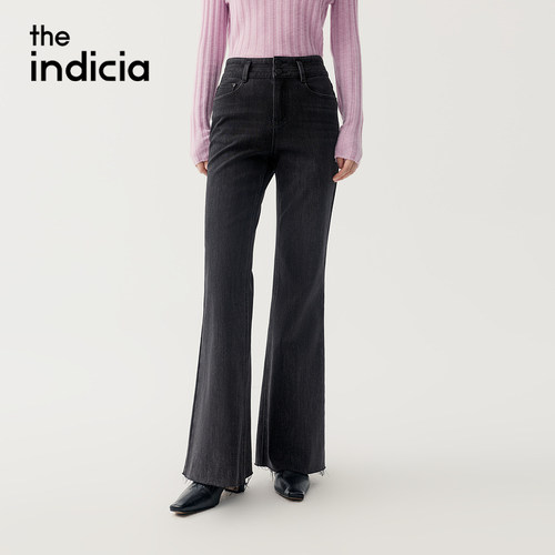 indiciaF2D5NK482C专柜正品标记女装牛仔裤修身显瘦微喇吊牌价689