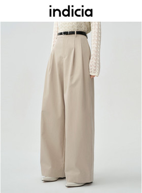 indiciaF2B5KZ113C专柜正品标记女装气质阔腿百搭休闲裤吊牌价689