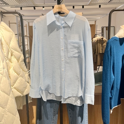 indiciaC6A401CS011专柜正品标记女装简约通勤时尚衬衫吊牌价569