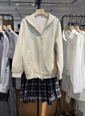 indiciaF2C4WY466N专柜正品标记女装百搭连帽休闲卫衣外套吊牌789