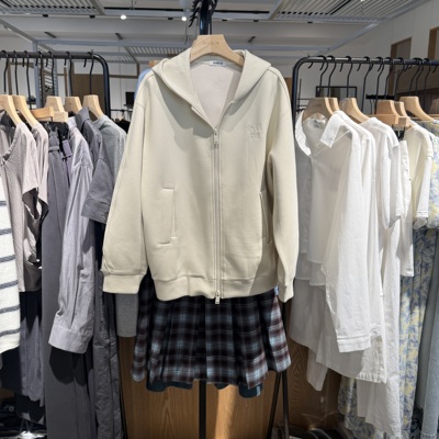 indiciaF2C4WY466N专柜正品标记女装百搭连帽休闲卫衣外套吊牌789