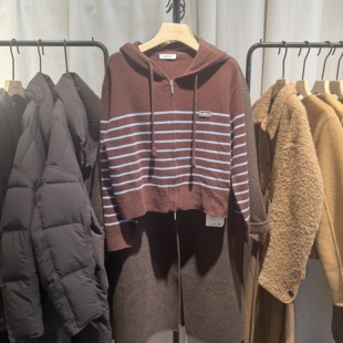 吊牌价689 韩系条纹针织衫 indiciaF2D4KS779C专柜正品 标记女装