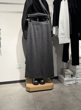 indiciaF2D4QZ754C专柜正品标记女装羊毛针织半身裙直筒裙吊牌689