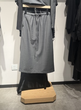 indiciaF2B5QZ212N专柜正品标记女装直筒休闲半身裙吊牌价899