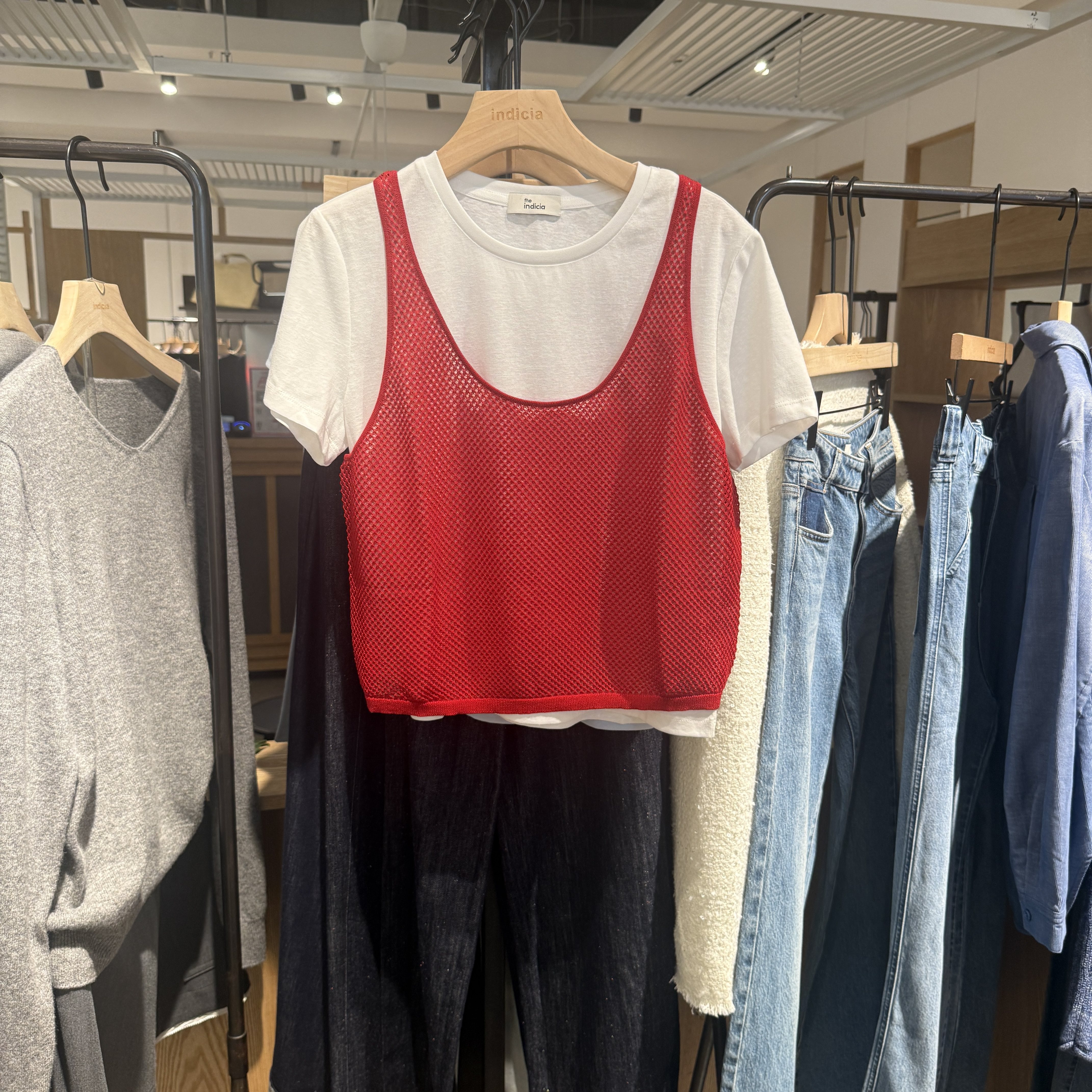 indiciatheL2B6SY072专柜正品标记女装两件套上衣时尚吊牌价639