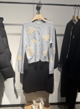 indiciatheL2A6KS037专柜正品标记女装印花针织开衫吊牌价659