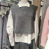 indiciatheL2A5SY006专柜正品 标记女通勤衬衫 针织两件套吊牌价899