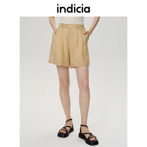 indicia5B306DK208专柜正品标记女装夏短裤休闲柔软舒适吊牌价499