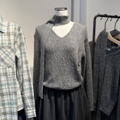 简约飘带设计毛衫 indiciaF2D4MS722C专柜正品 标记女装 吊牌价799